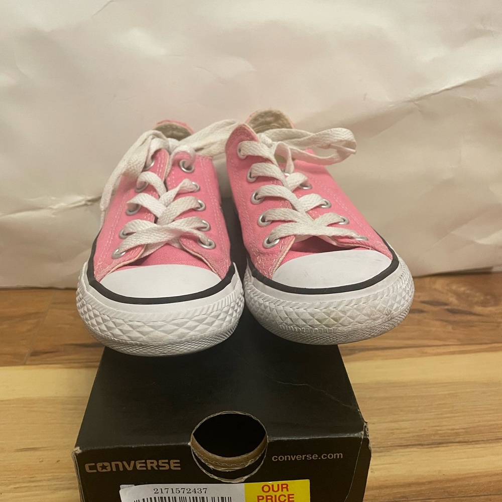 Cute Converse All Star Girls Pink Sneakers Size 12